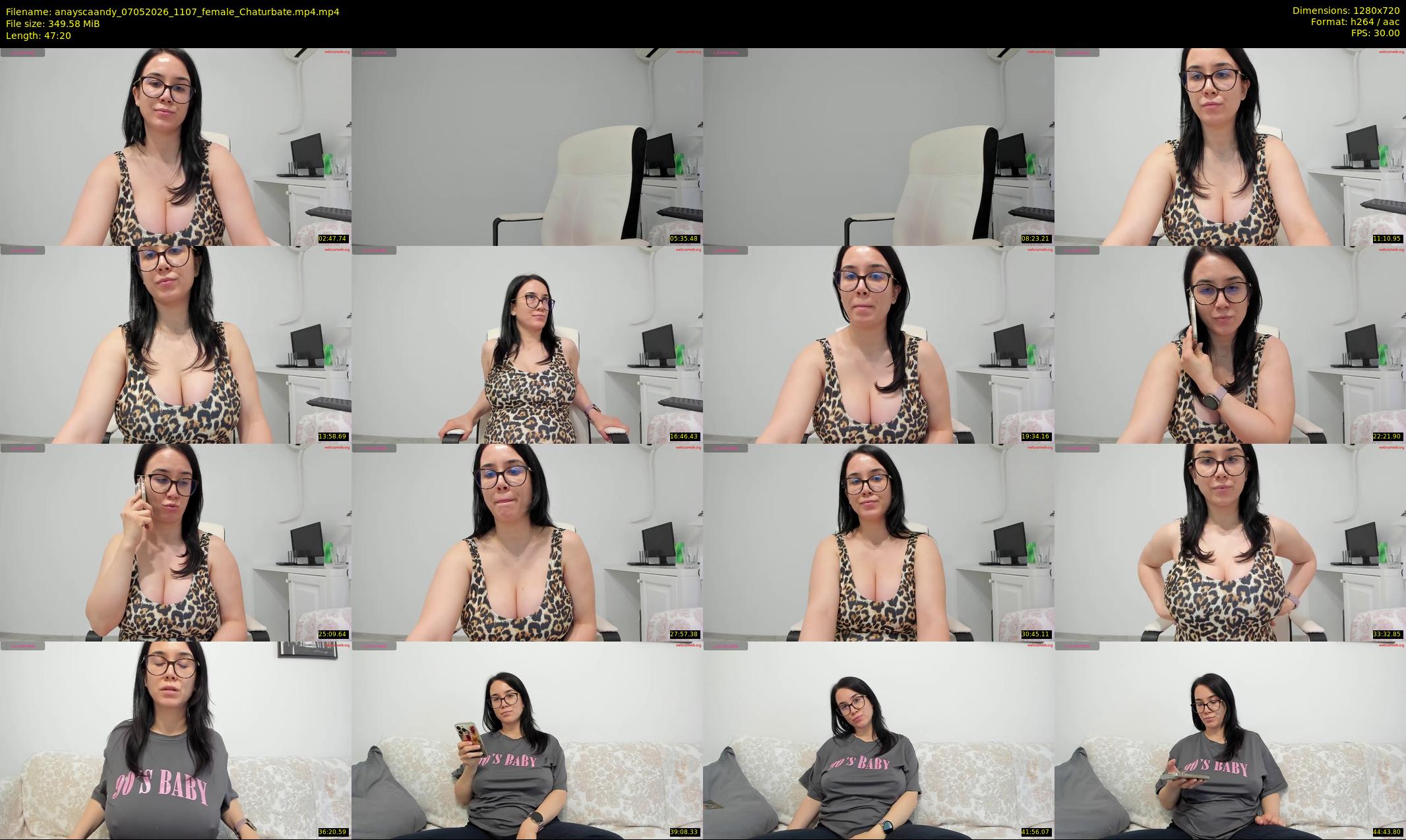 anayscaandy — 48 minute Chaturbate female cam show recording, 720p, May 7, 2026