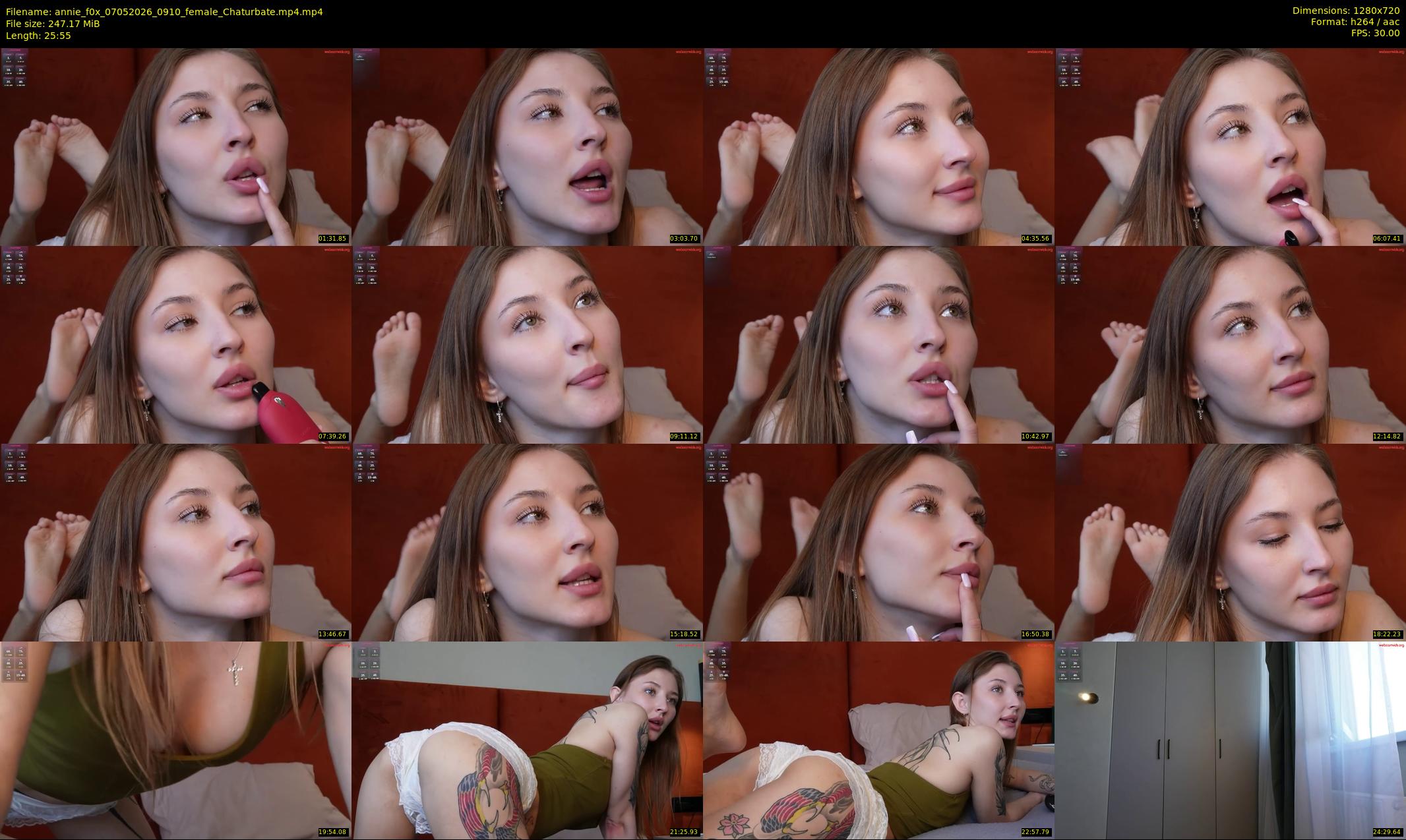 annie_f0x — 26 minute Chaturbate female cam show recording, 720p, May 7, 2026