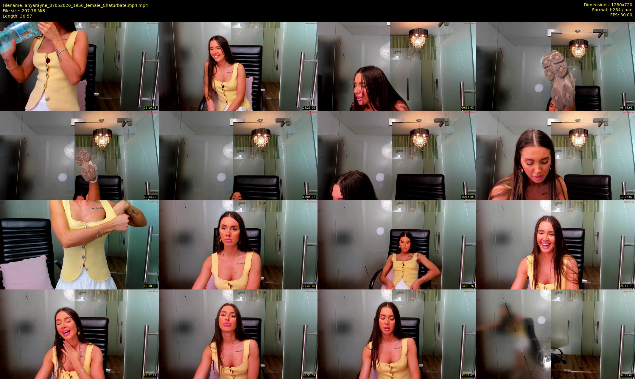 anyarayne — 37 minute Chaturbate female cam show recording, 720p, May 7, 2026
