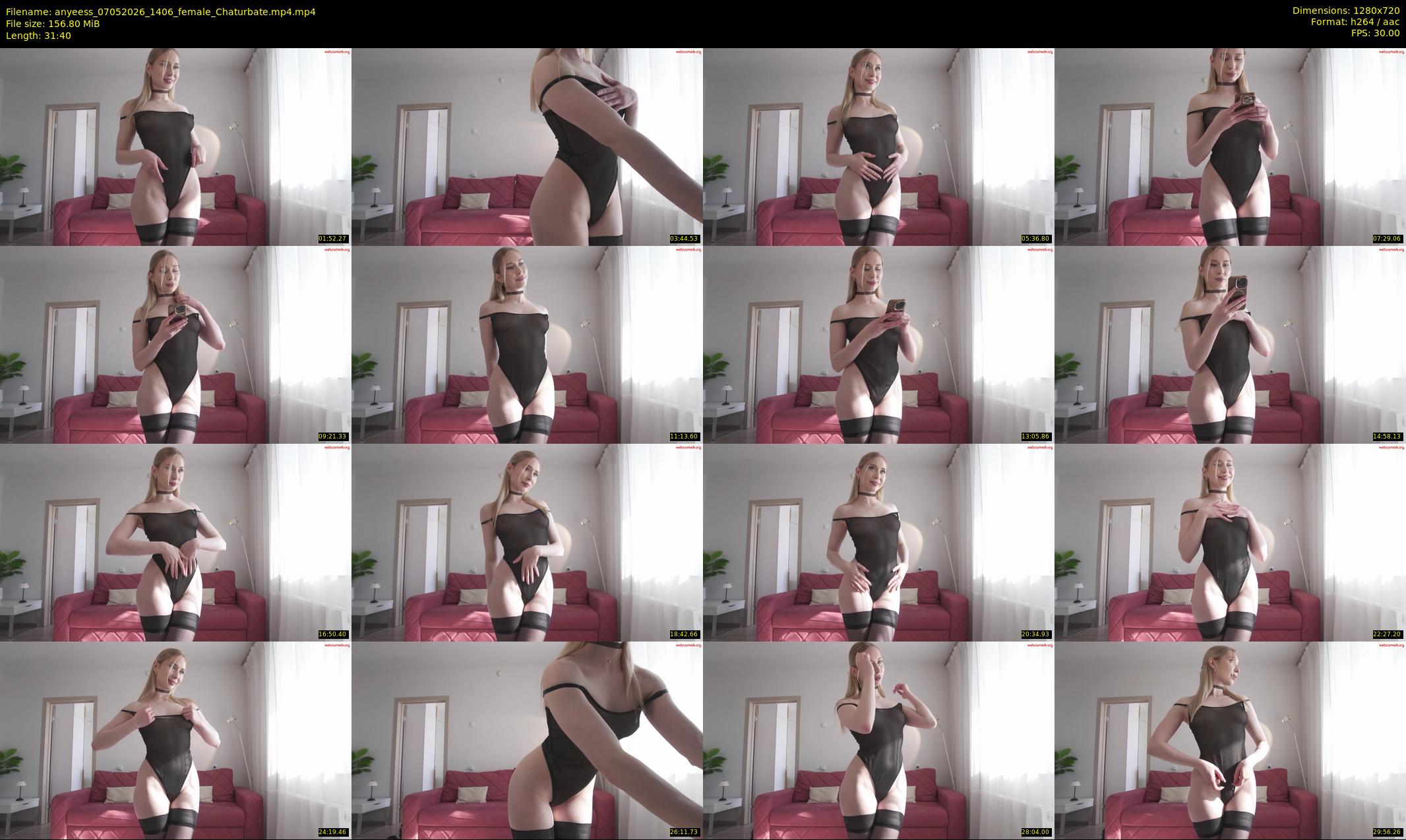 anyeess — 32 minute Chaturbate female cam show recording, 720p, May 7, 2026