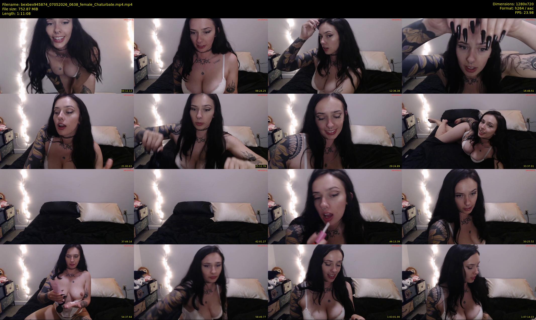 bexbex945874 — 72 minute Chaturbate female cam show recording, 720p, May 7, 2026