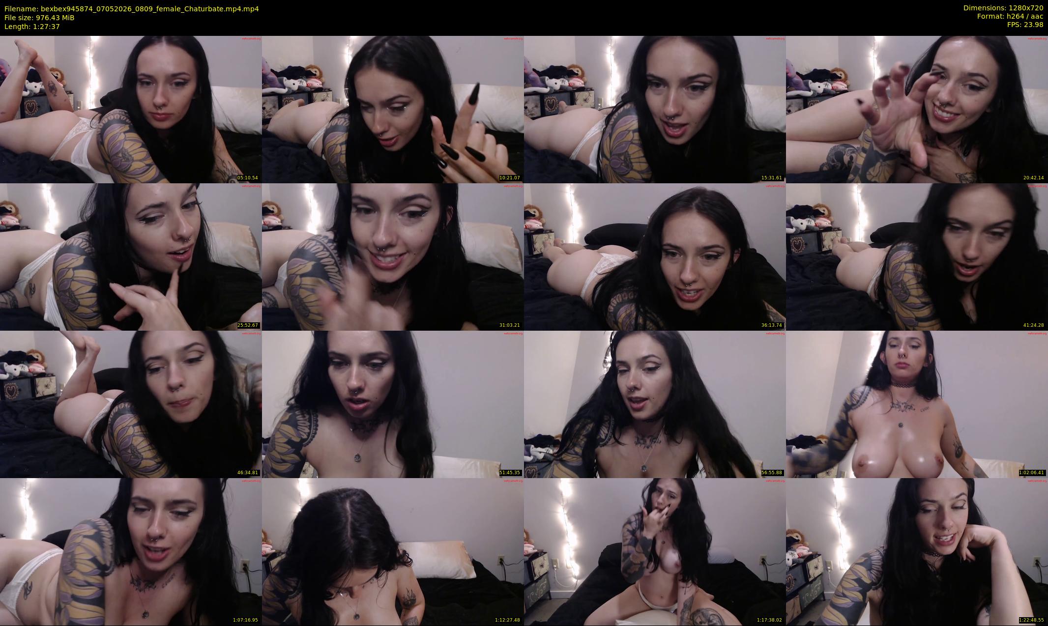 bexbex945874 — 88 minute Chaturbate female cam show recording, 720p, May 7, 2026