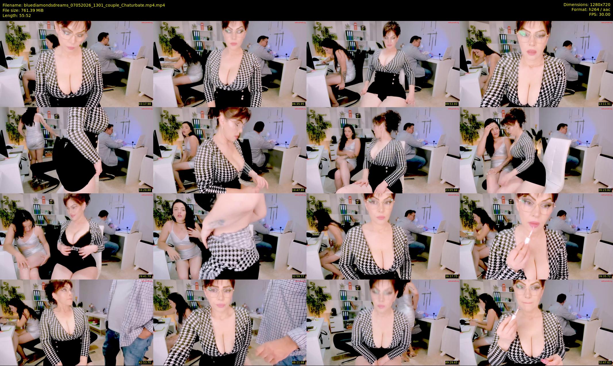 bluediamondsdreams — 56 minute Chaturbate couple cam show recording, 720p, May 7, 2026