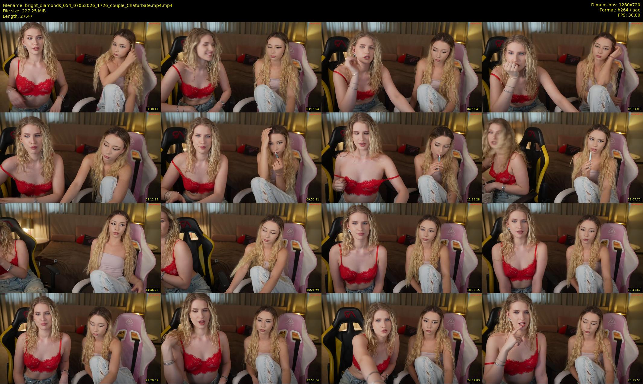 bright_diamonds_054 — 28 minute Chaturbate couple cam show recording, 720p, May 7, 2026