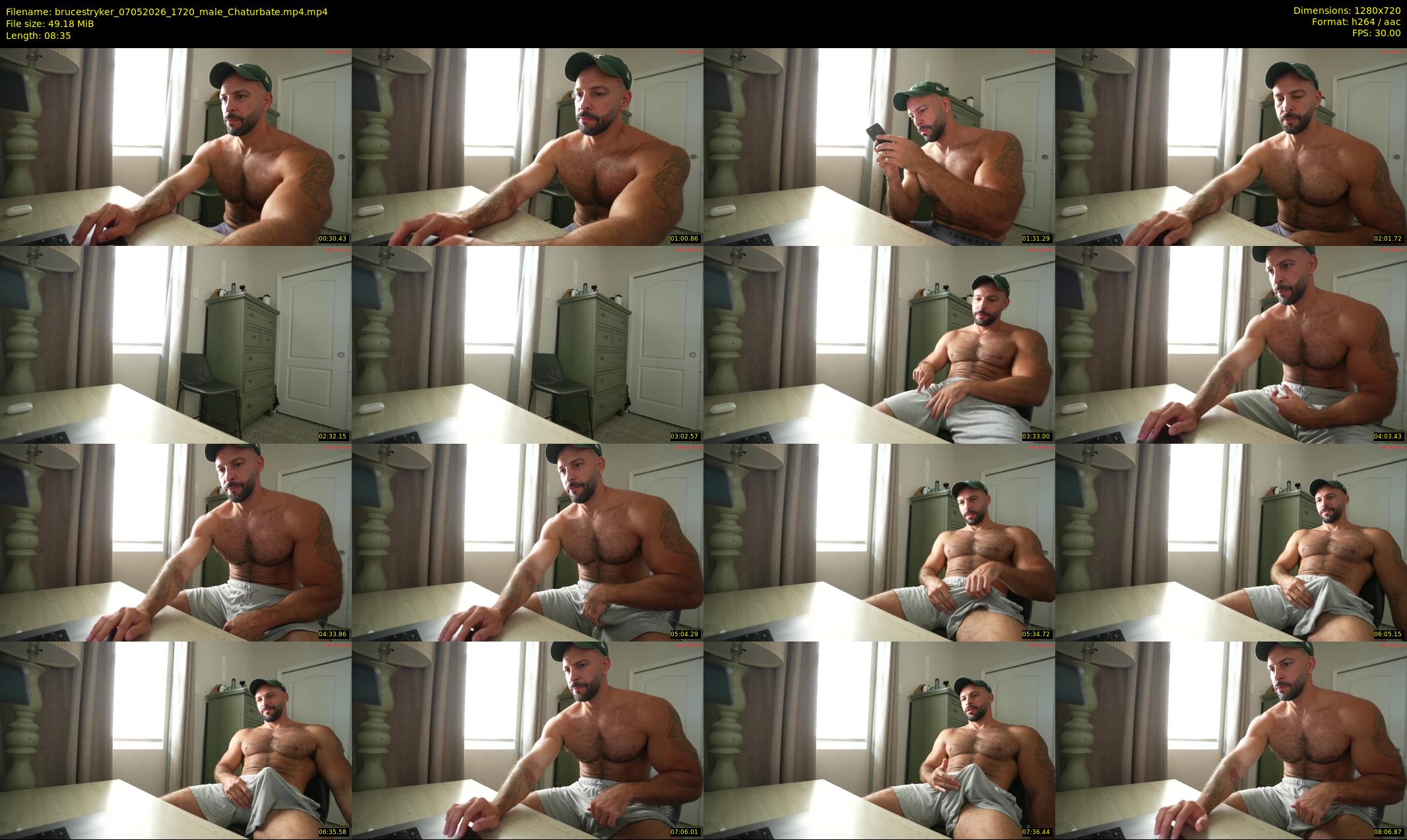 brucestryker — 9 minute Chaturbate male cam show recording, 720p, May 7, 2026
