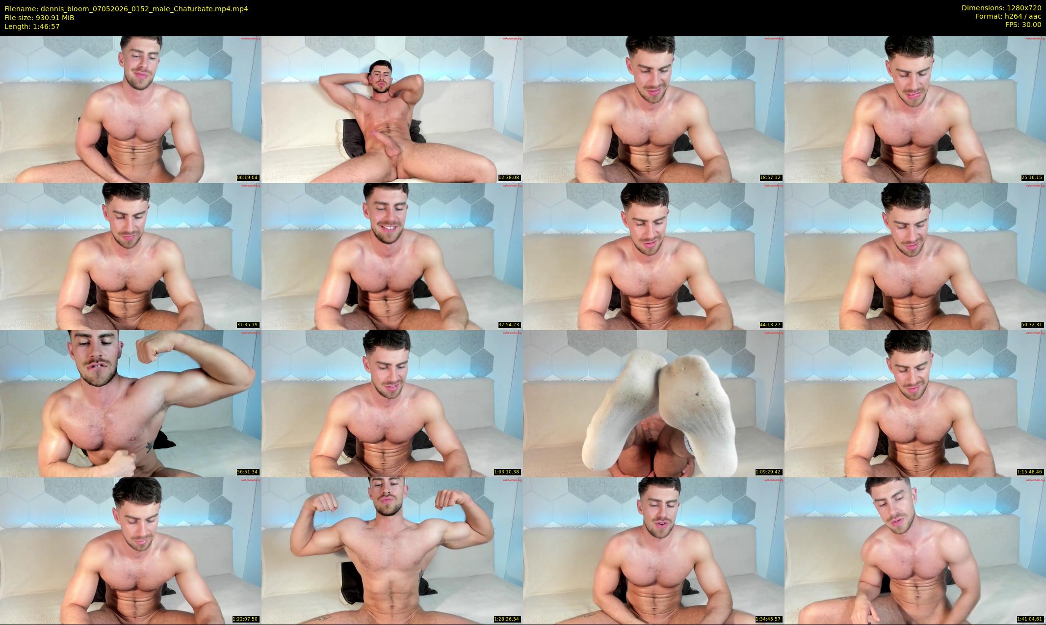 dennis_bloom — 107 minute Chaturbate male cam show recording, 720p, May 7, 2026