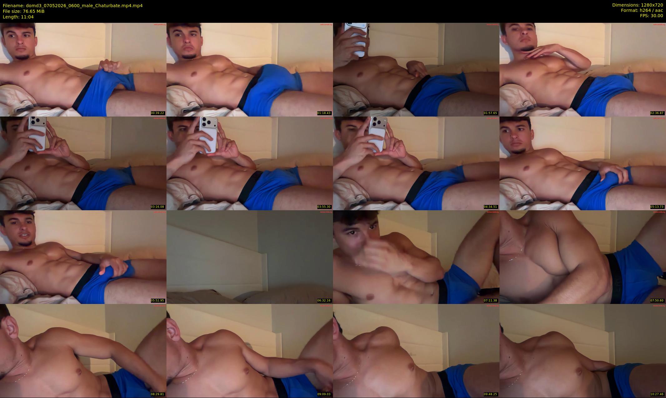 domd3 — 12 minute Chaturbate male cam show recording, 720p, May 7, 2026