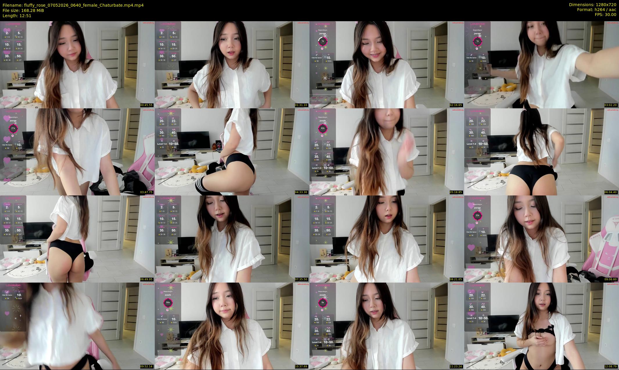 fluffy_rose — 13 minute Chaturbate female cam show recording, 720p, May 7, 2026