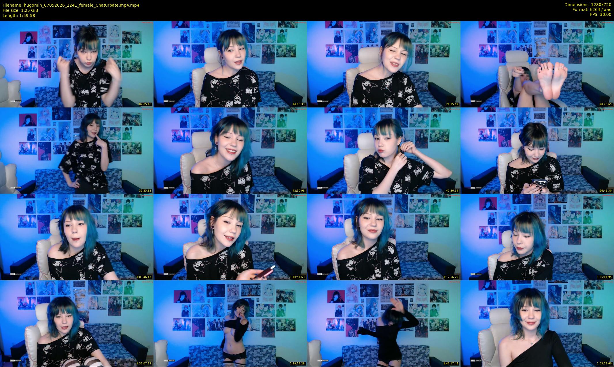 hugomin — 120 minute Chaturbate female cam show recording, 720p, May 7, 2026