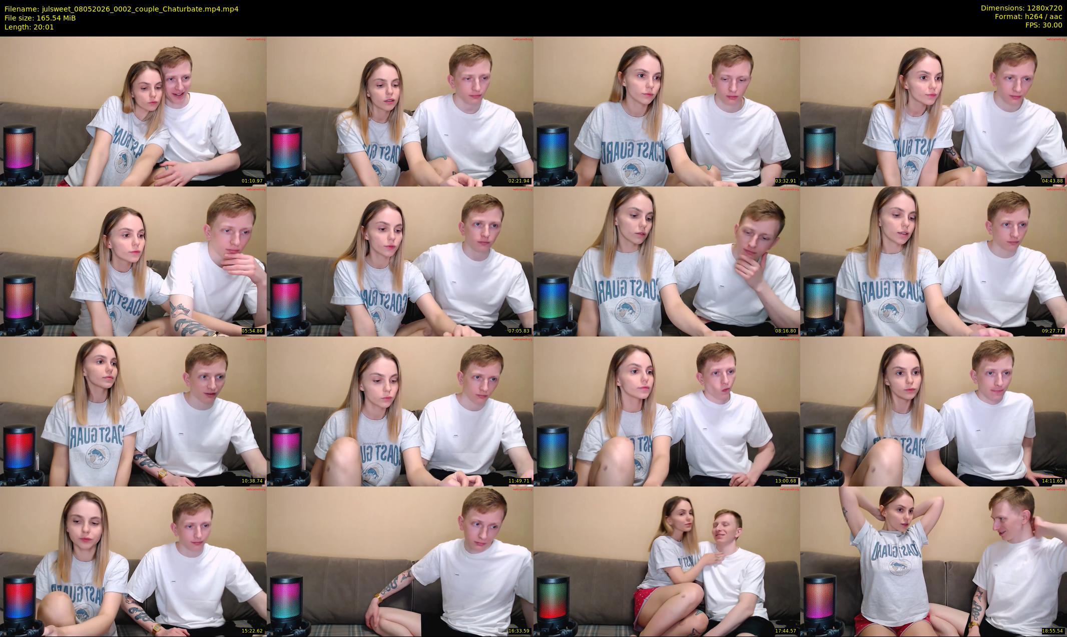 julsweet — 21 minute Chaturbate male cam show recording, 720p, May 8, 2026