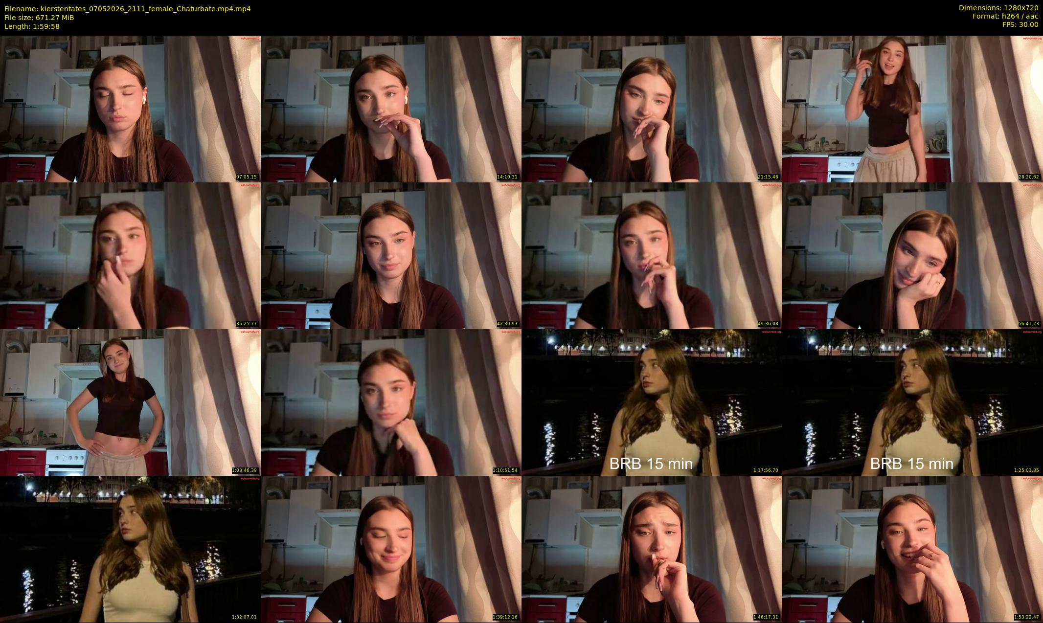 kierstentates — 120 minute Chaturbate female cam show recording, 720p, May 7, 2026