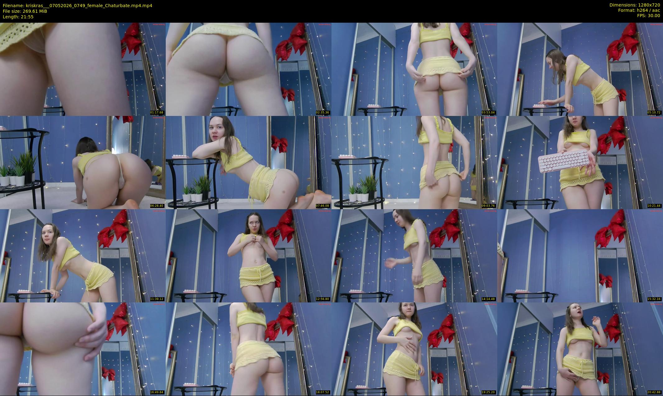 kriskras__ — 22 minute Chaturbate female cam show recording, 720p, May 7, 2026