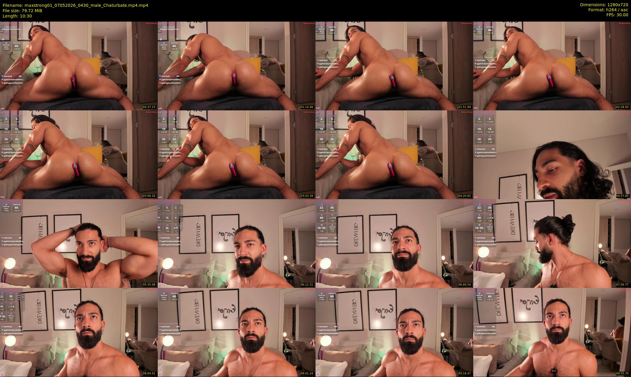 maxstrong01 — 11 minute Chaturbate male cam show recording, 720p, May 7, 2026