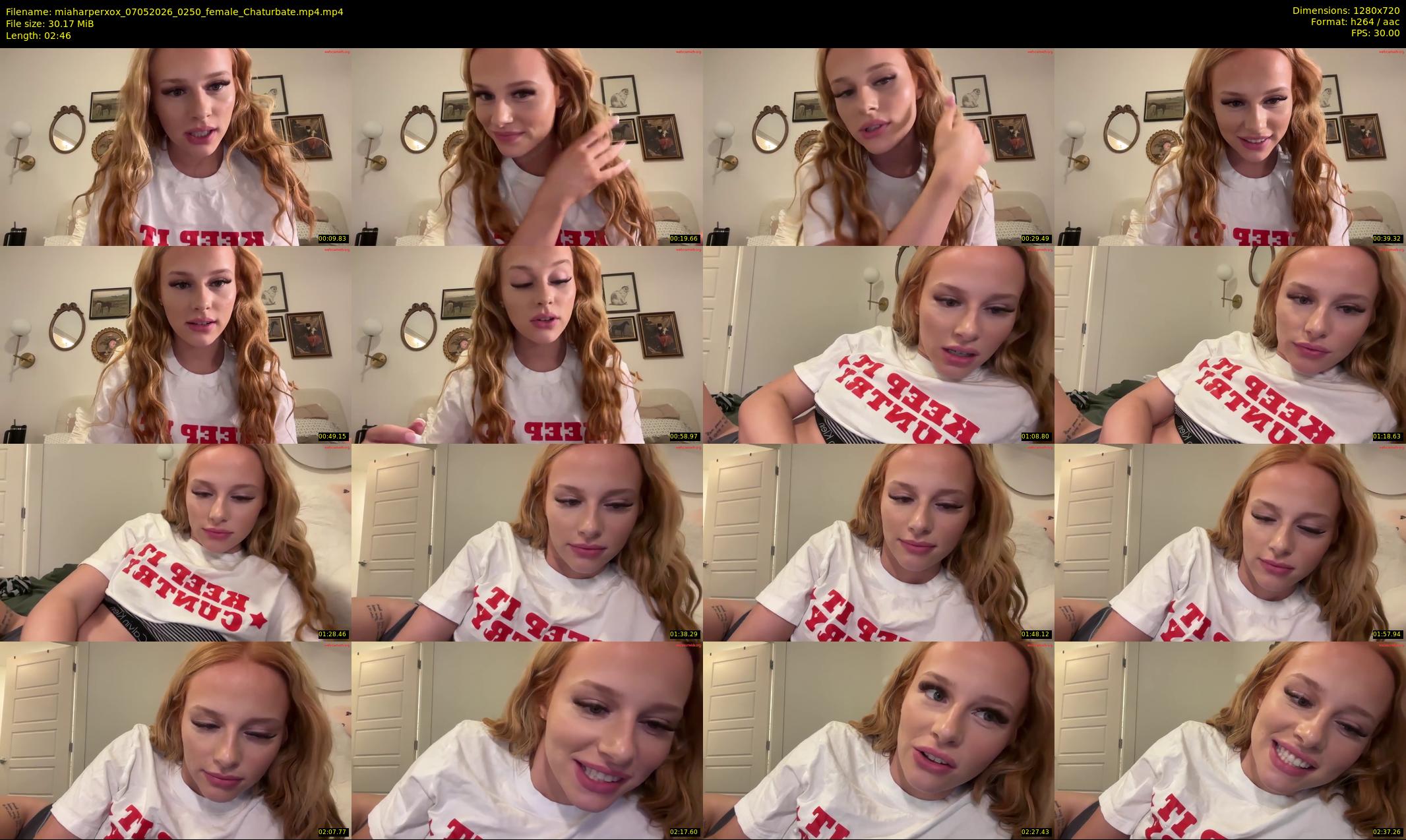 miaharperxox — 3 minute Chaturbate female cam show recording, 720p, May 7, 2026