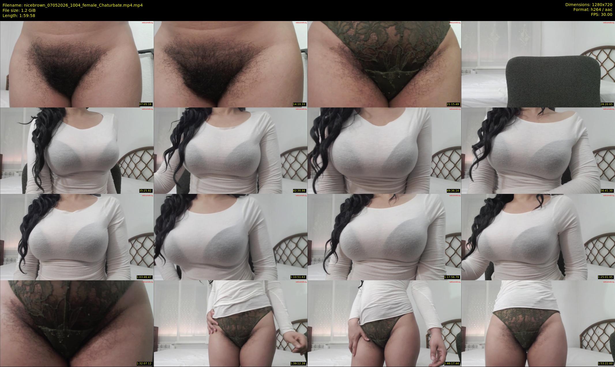 nicebrown — 120 minute Chaturbate female cam show recording, 720p, May 7, 2026