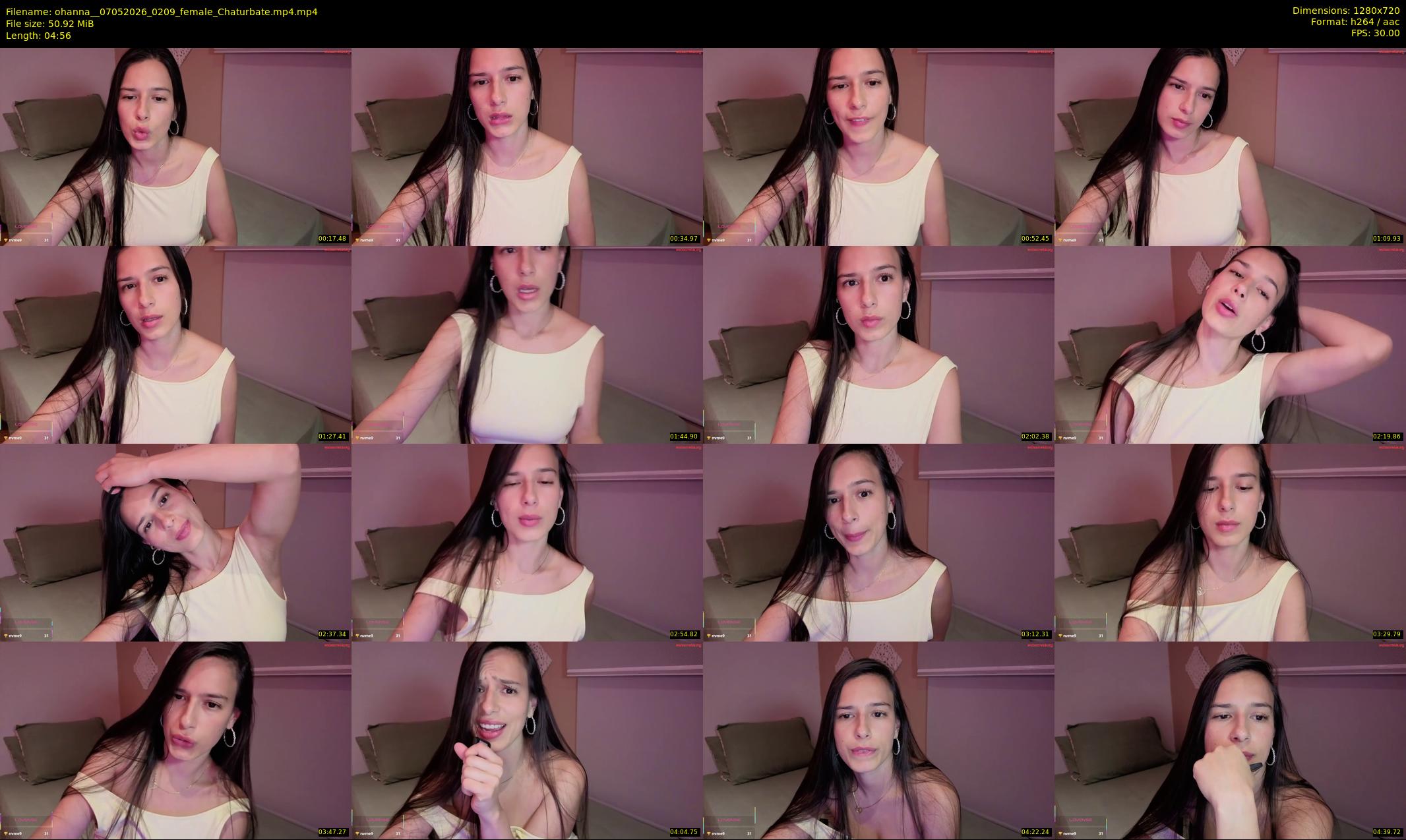 ohanna_ — 5 minute Chaturbate female cam show recording, 720p, May 7, 2026