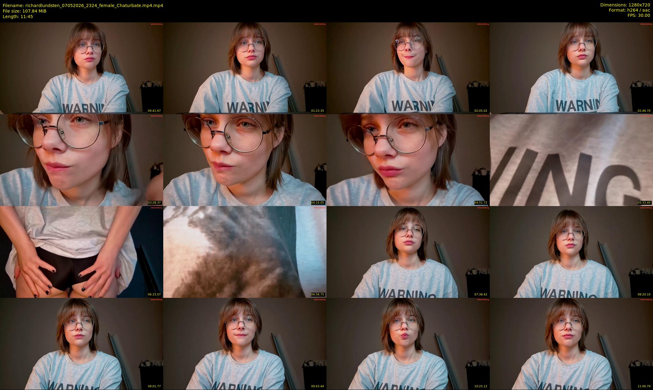 richardlundsten — 12 minute Chaturbate female cam show recording, 720p, May 7, 2026