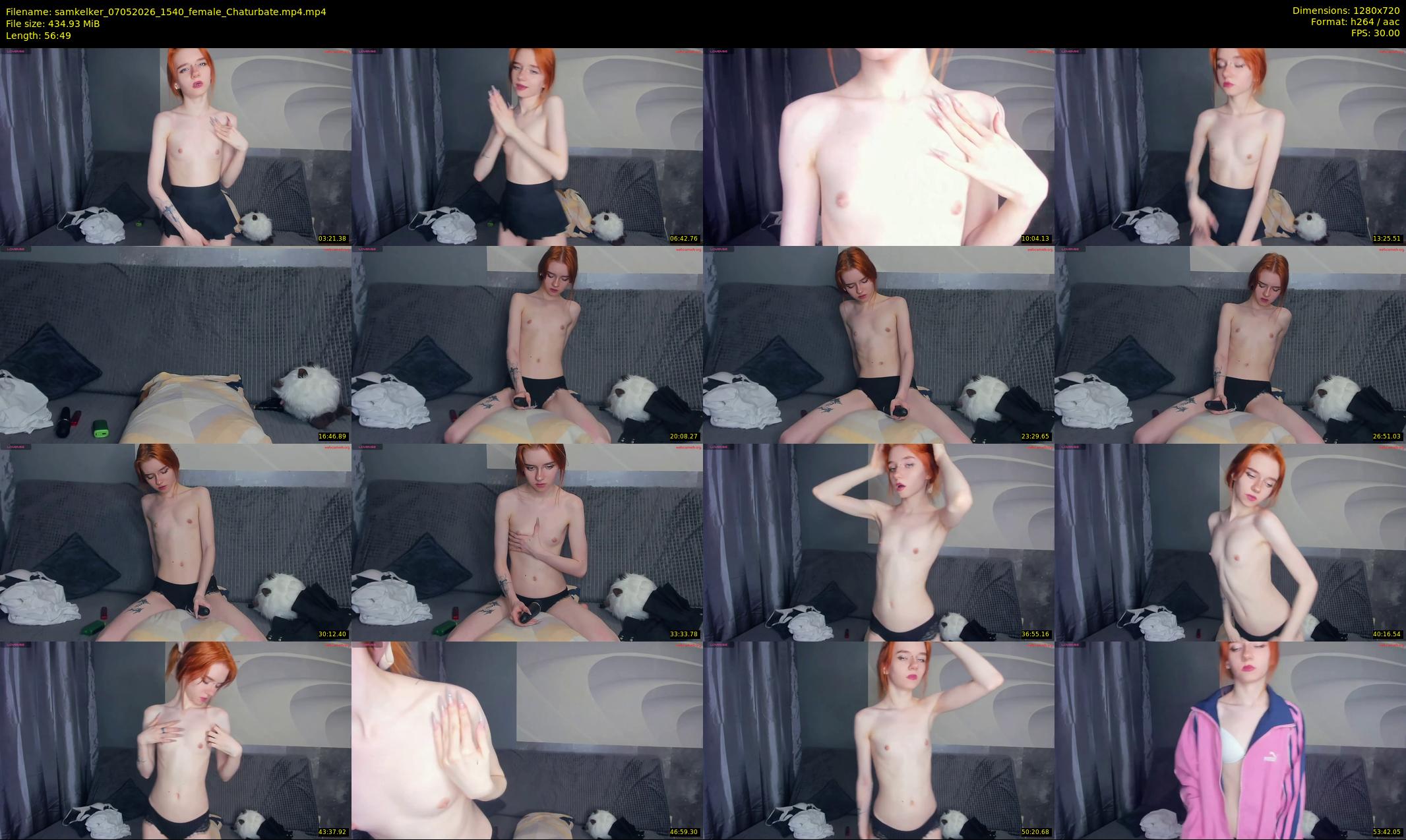 samkelker — 57 minute Chaturbate female cam show recording, 720p, May 7, 2026