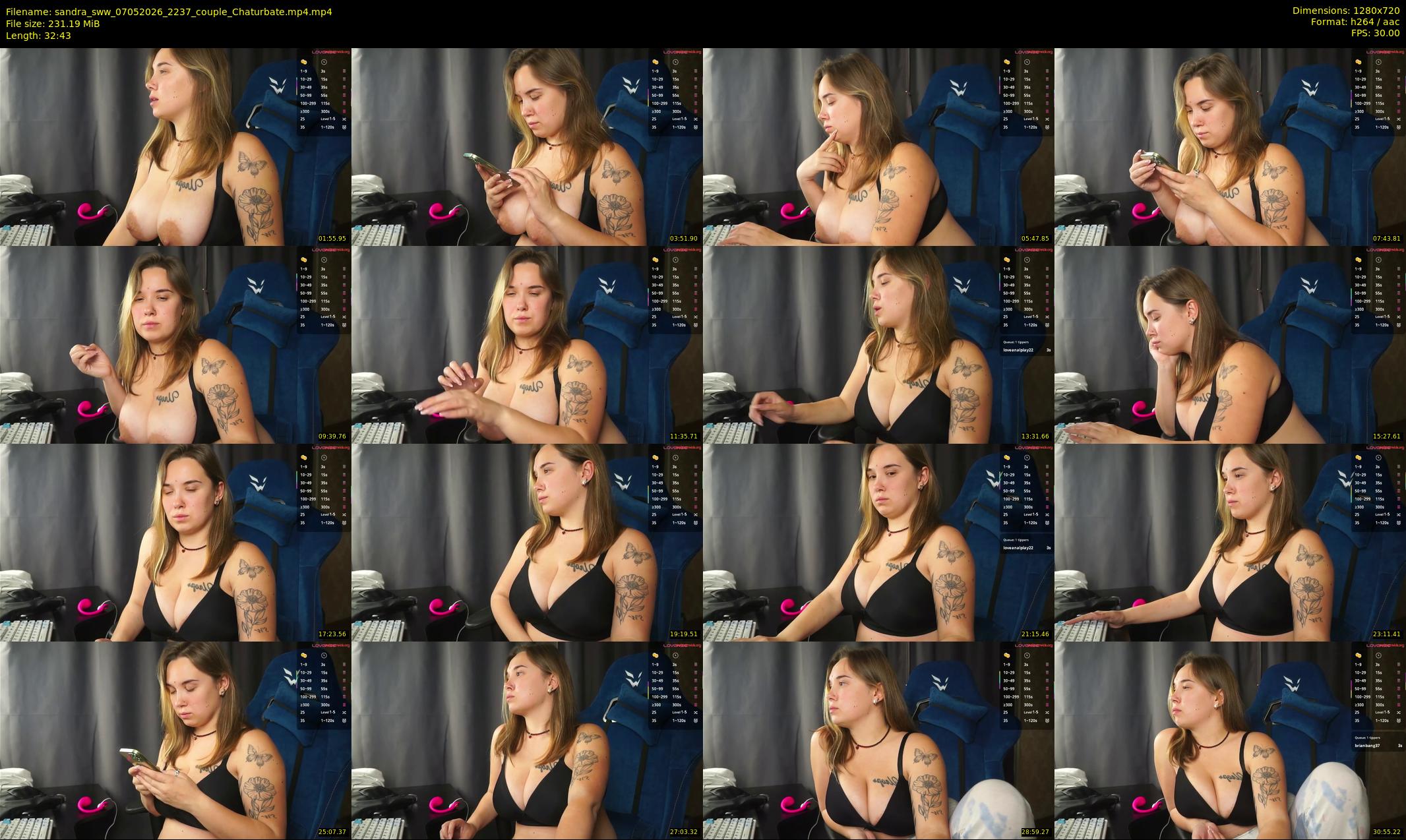 sandra_sww — 33 minute Chaturbate couple cam show recording, 720p, May 7, 2026