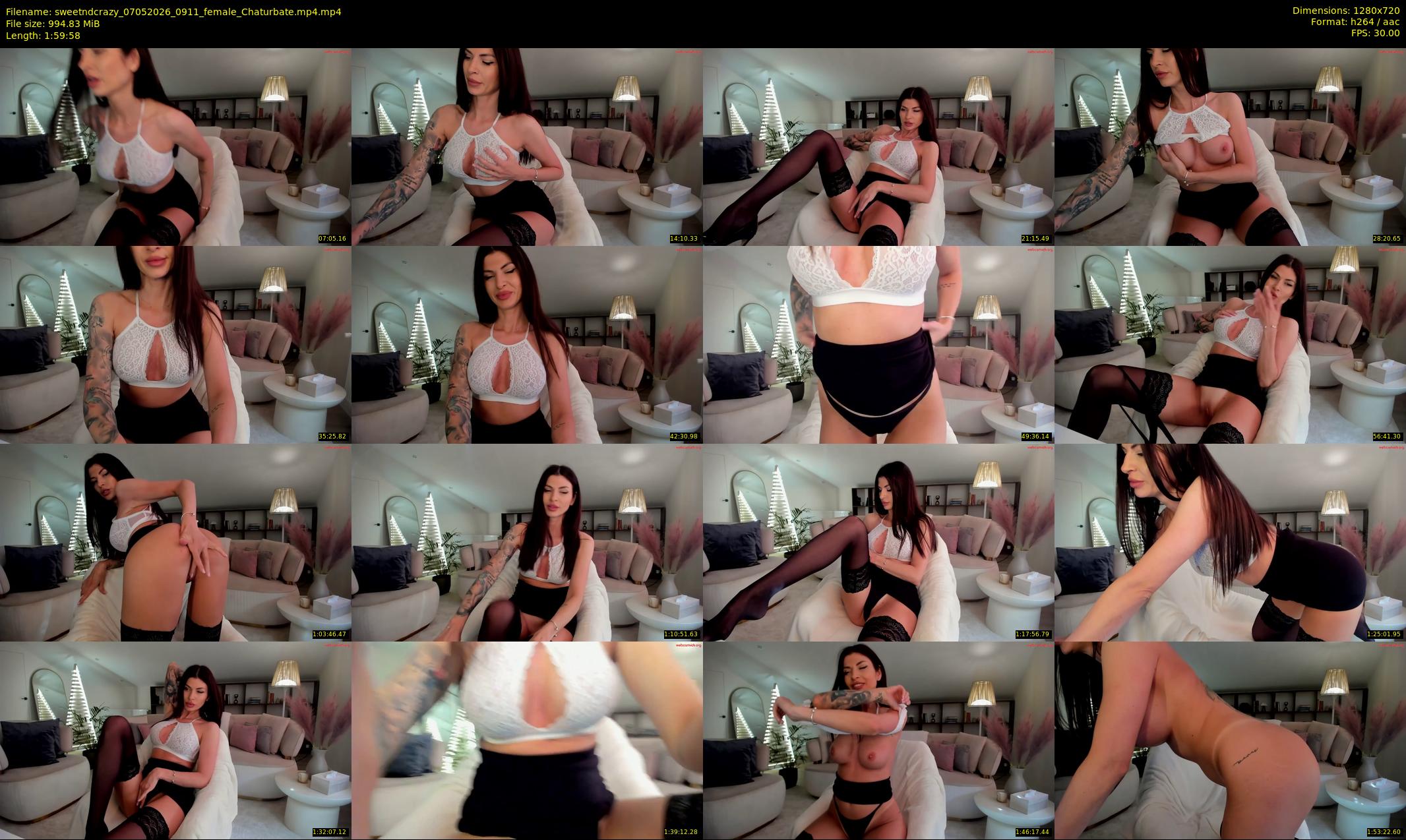 sweetndcrazy — 120 minute Chaturbate female cam show recording, 720p, May 7, 2026