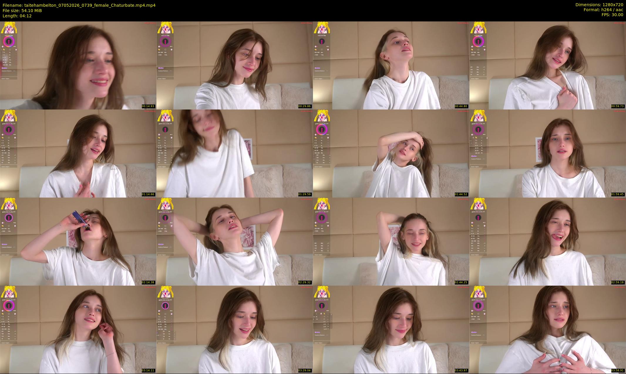 taitehambelton — 5 minute Chaturbate female cam show recording, 720p, May 7, 2026