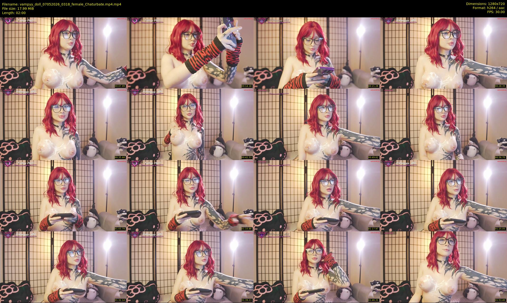 vampyy_doll — 2 minute Chaturbate female cam show recording, 720p, May 7, 2026