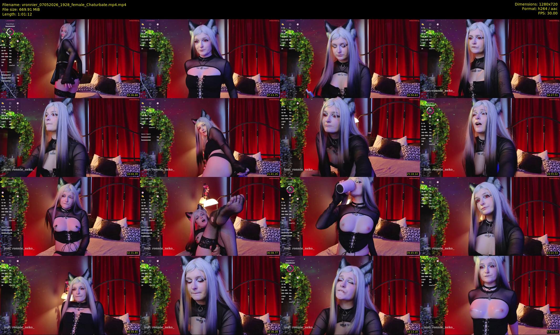 vronnier — 62 minute Chaturbate female cam show recording, 720p, May 7, 2026