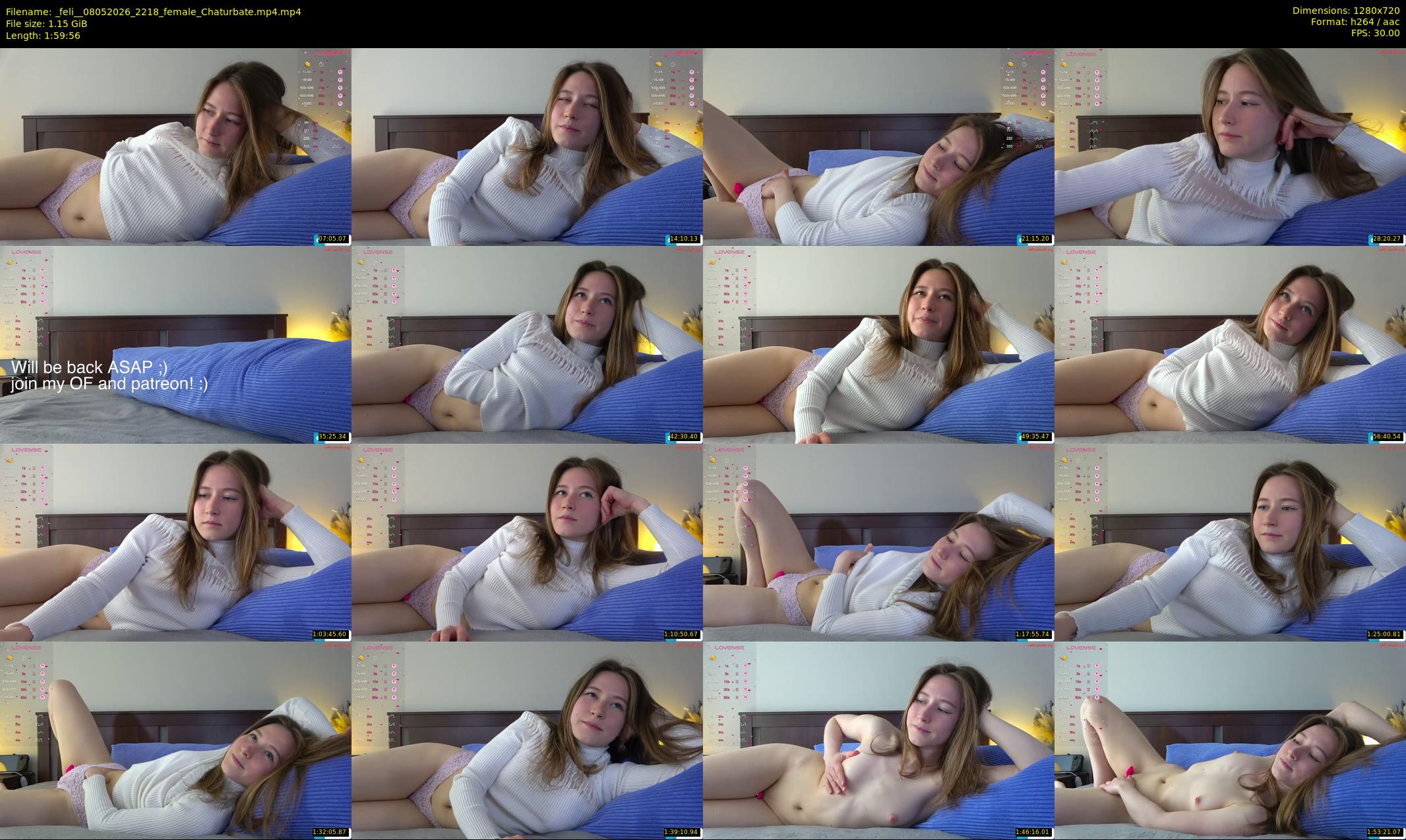 _feli_ — 120 minute Chaturbate female cam show recording, 720p, May 8, 2026