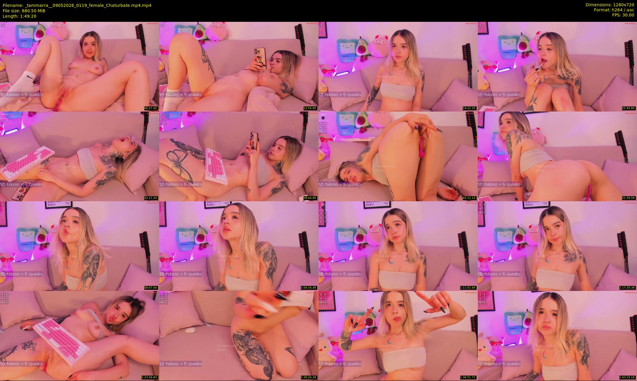 _tammarra_ — 110 minute Chaturbate female cam show recording, 720p, May 9, 2026