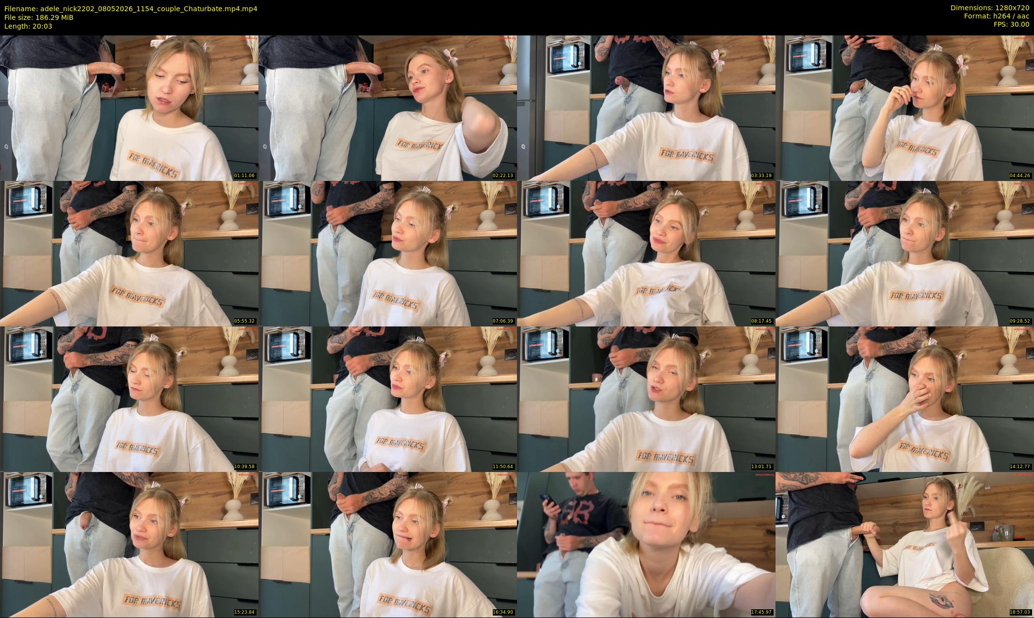 adele_nick2202 — 21 minute Chaturbate couple cam show recording, 720p, May 8, 2026