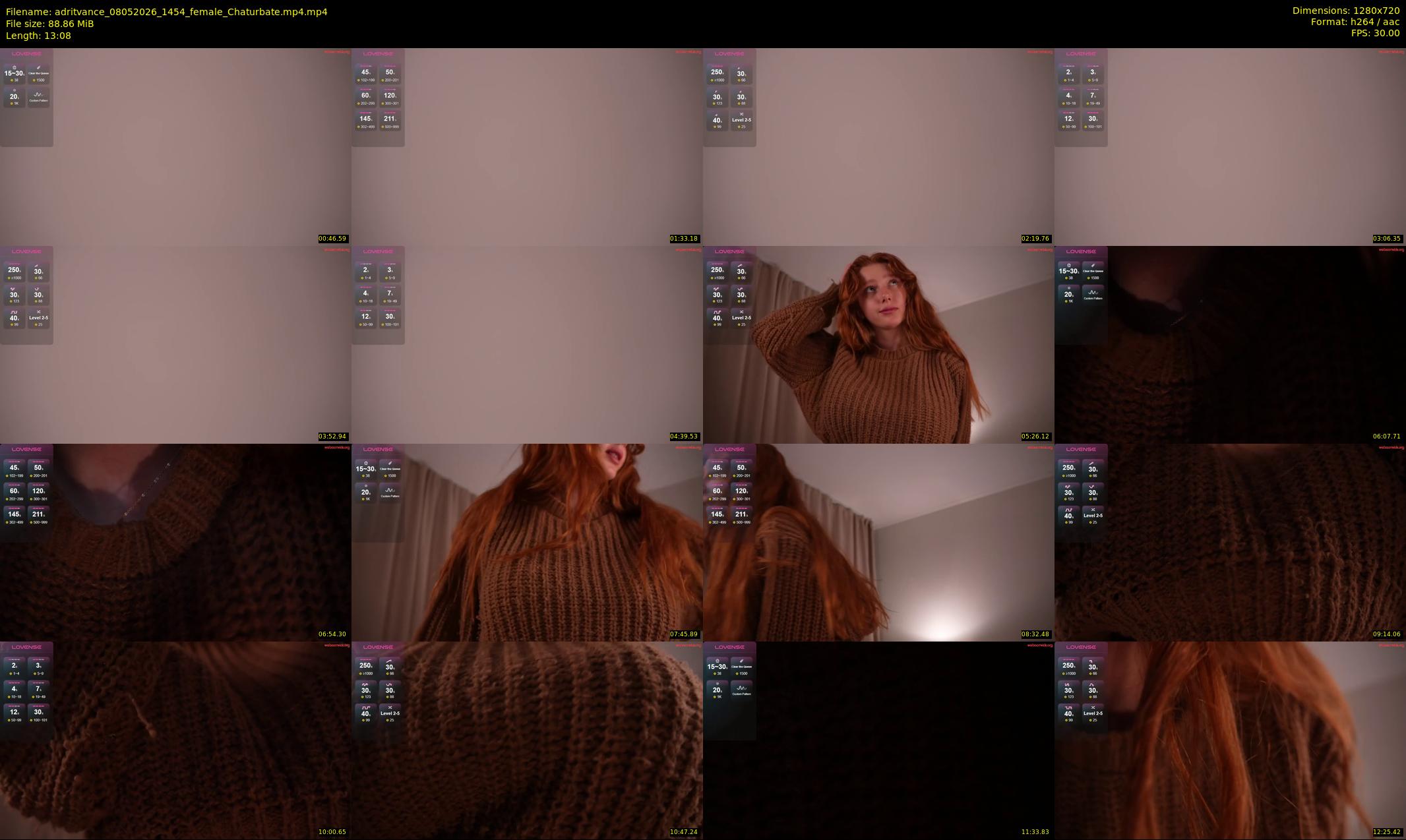 adritvance — 14 minute Chaturbate female cam show recording, 720p, May 8, 2026