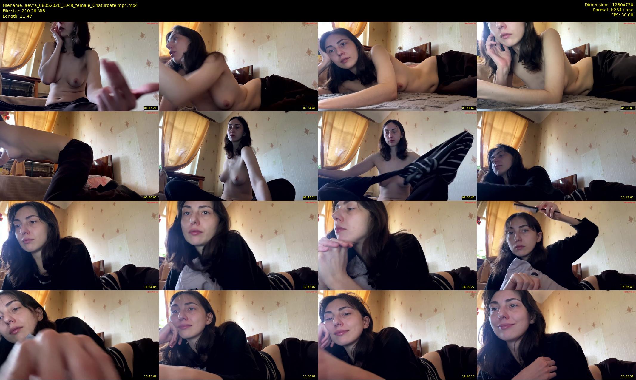 aevra — 22 minute Chaturbate female cam show recording, 720p, May 8, 2026
