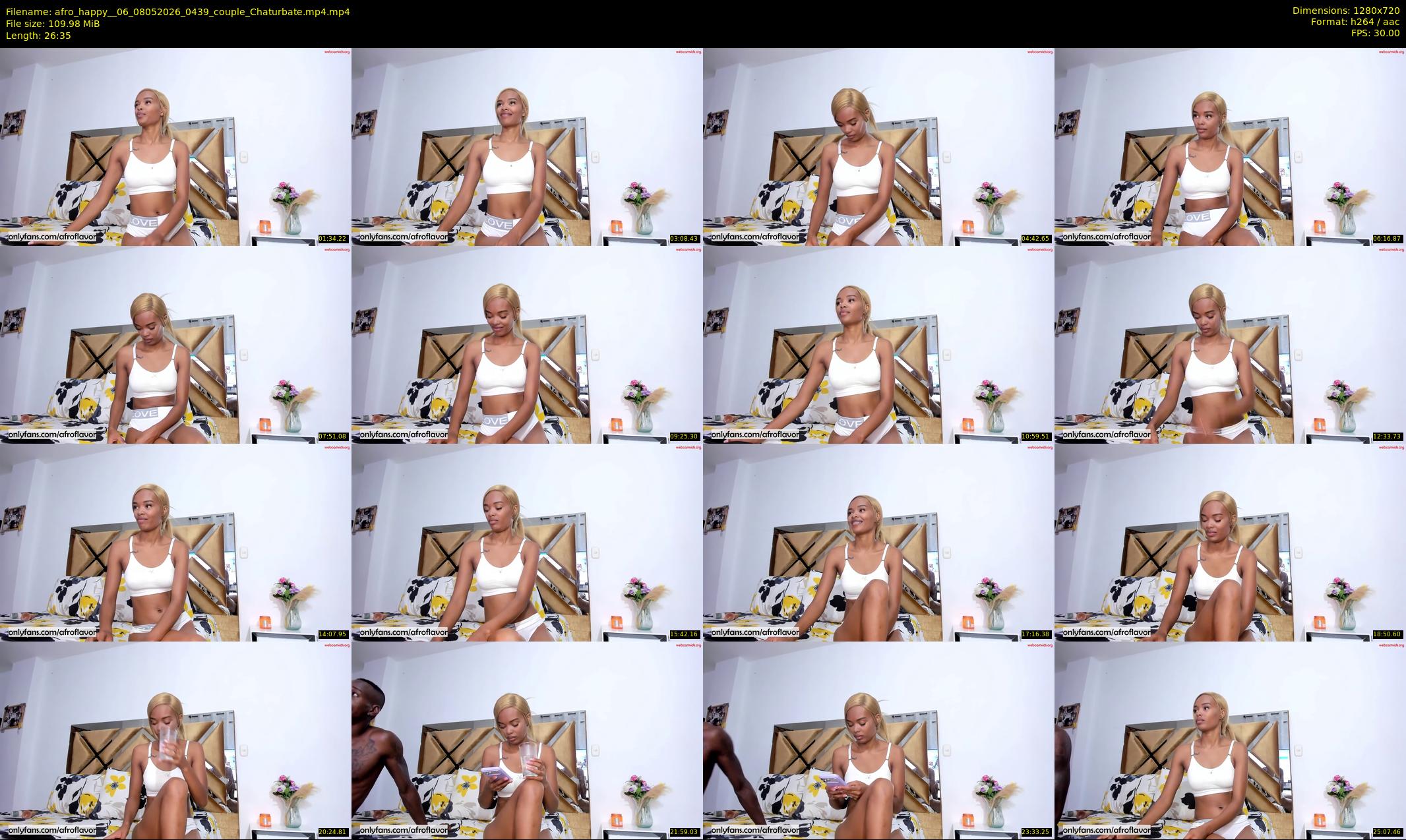 afro_happy__06 — 27 minute Chaturbate couple cam show recording, 720p, May 8, 2026