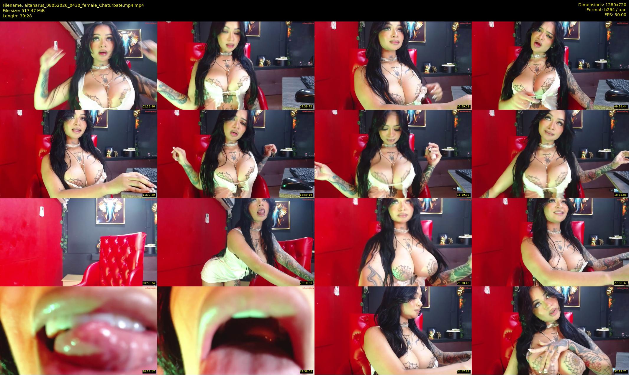 aitanarus — 40 minute Chaturbate female cam show recording, 720p, May 8, 2026