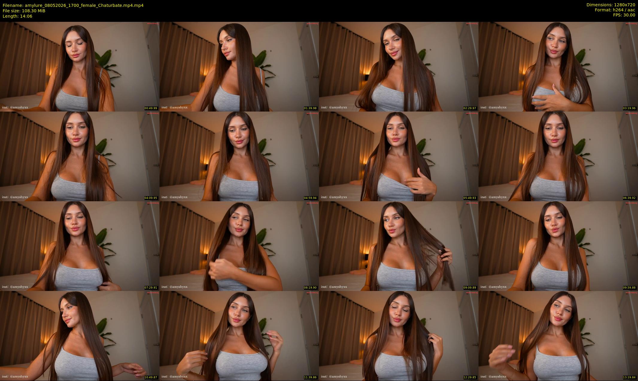 amylure — 15 minute Chaturbate female cam show recording, 720p, May 8, 2026