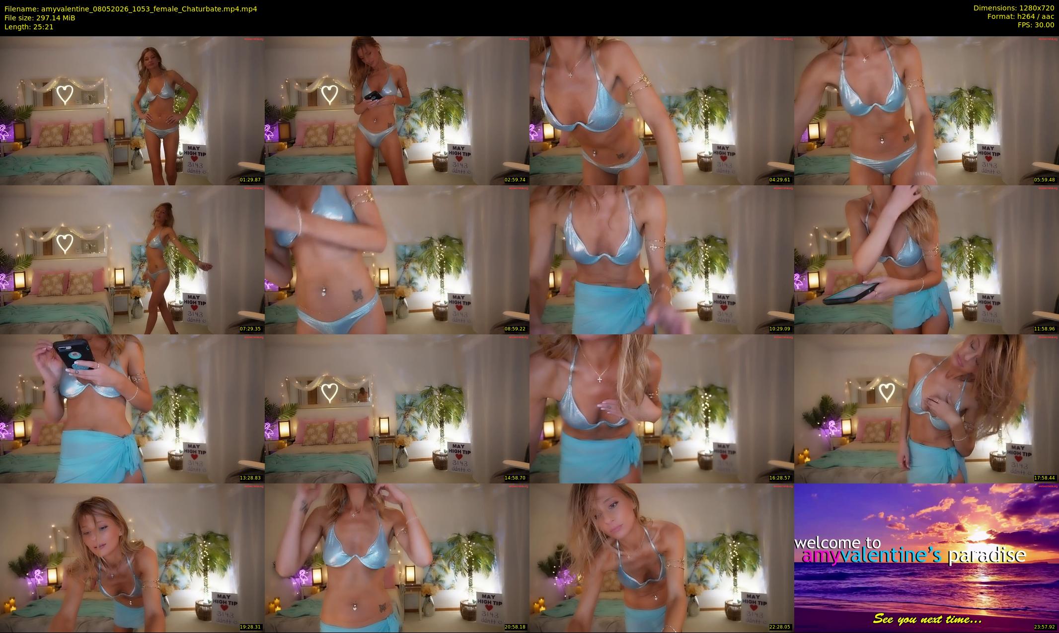amyvalentine — 26 minute Chaturbate female cam show recording, 720p, May 8, 2026