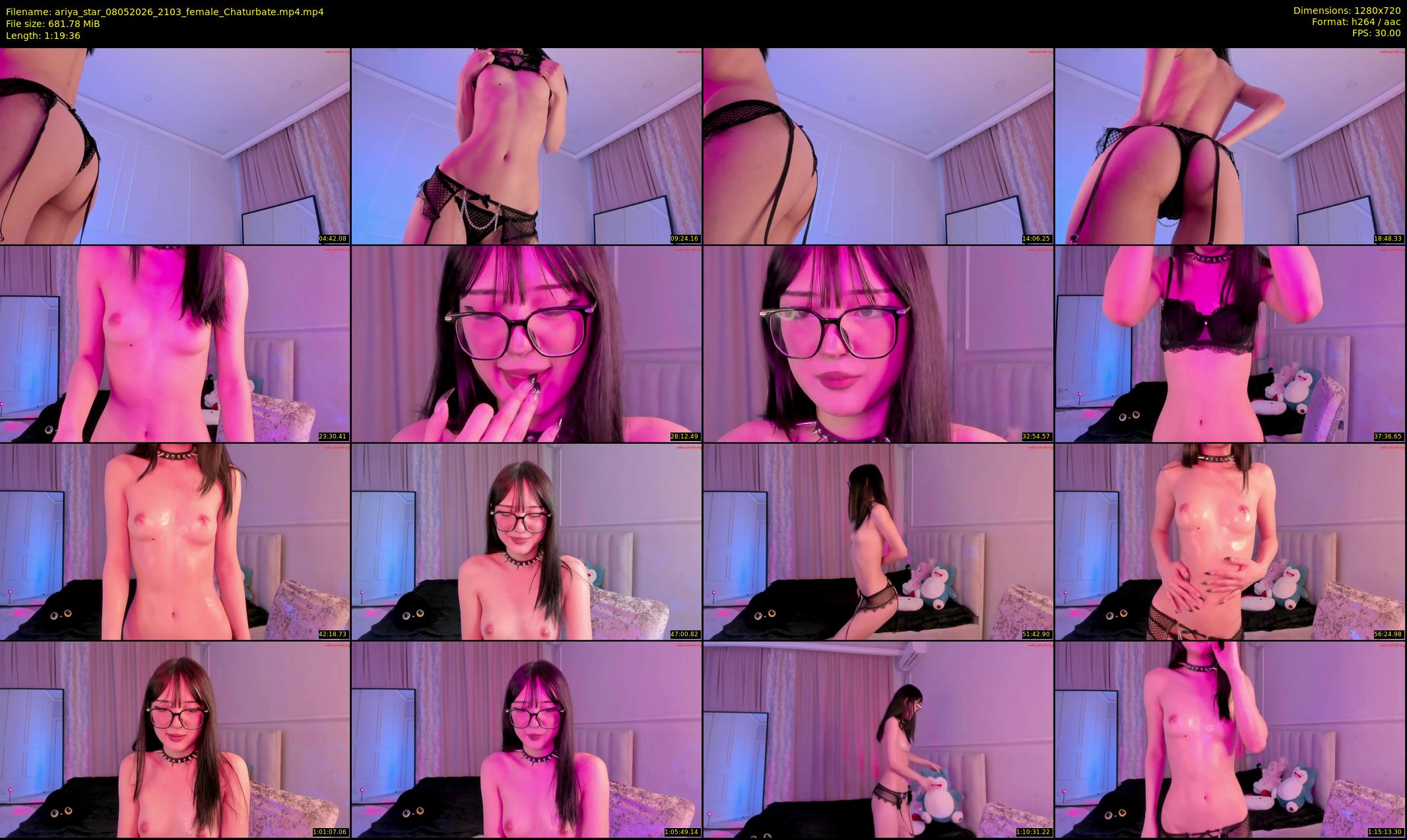 ariya_star — 80 minute Chaturbate female cam show recording, 720p, May 8, 2026