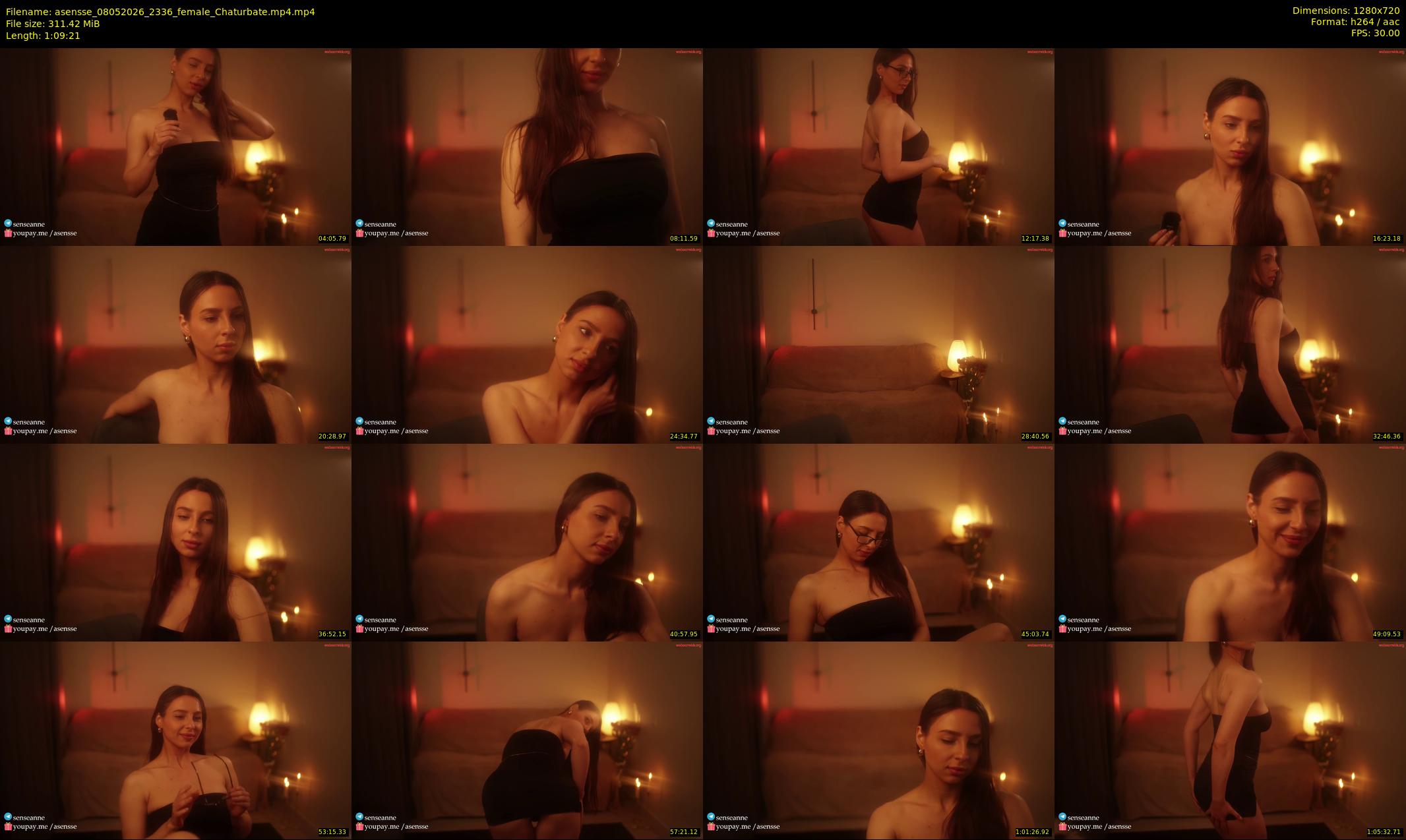asensse — 70 minute Chaturbate female cam show recording, 720p, May 8, 2026