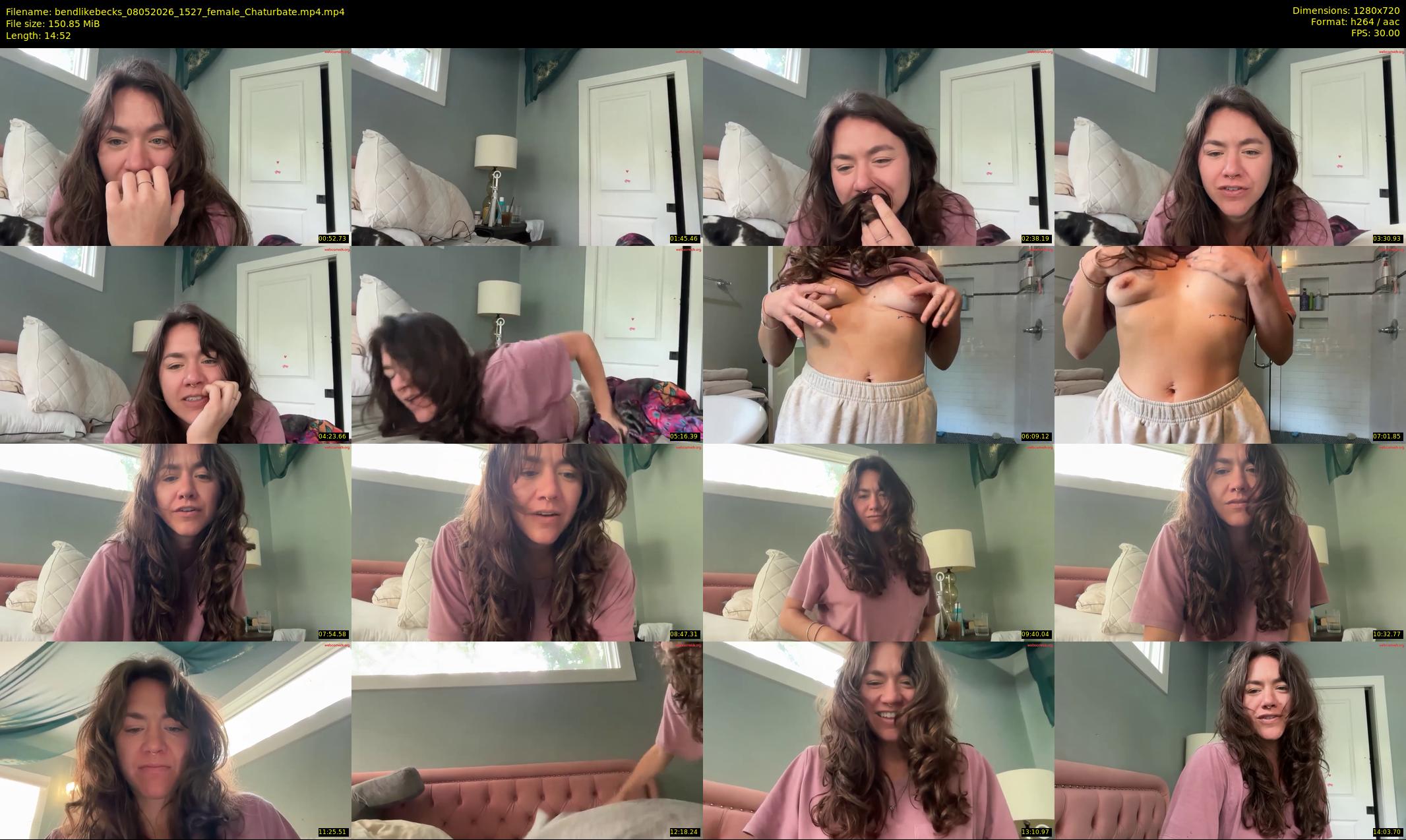 bendlikebecks — 15 minute Chaturbate female cam show recording, 720p, May 8, 2026