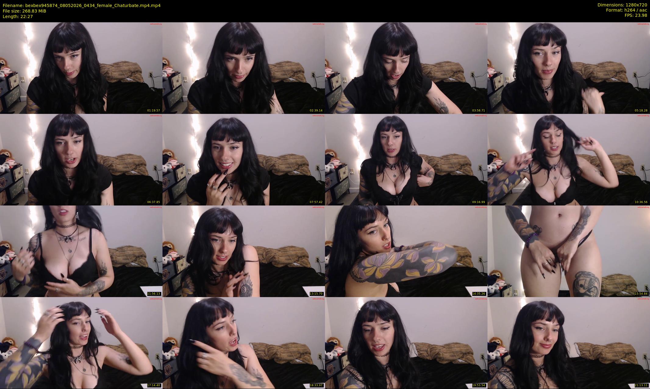 bexbex945874 — 23 minute Chaturbate female cam show recording, 720p, May 8, 2026