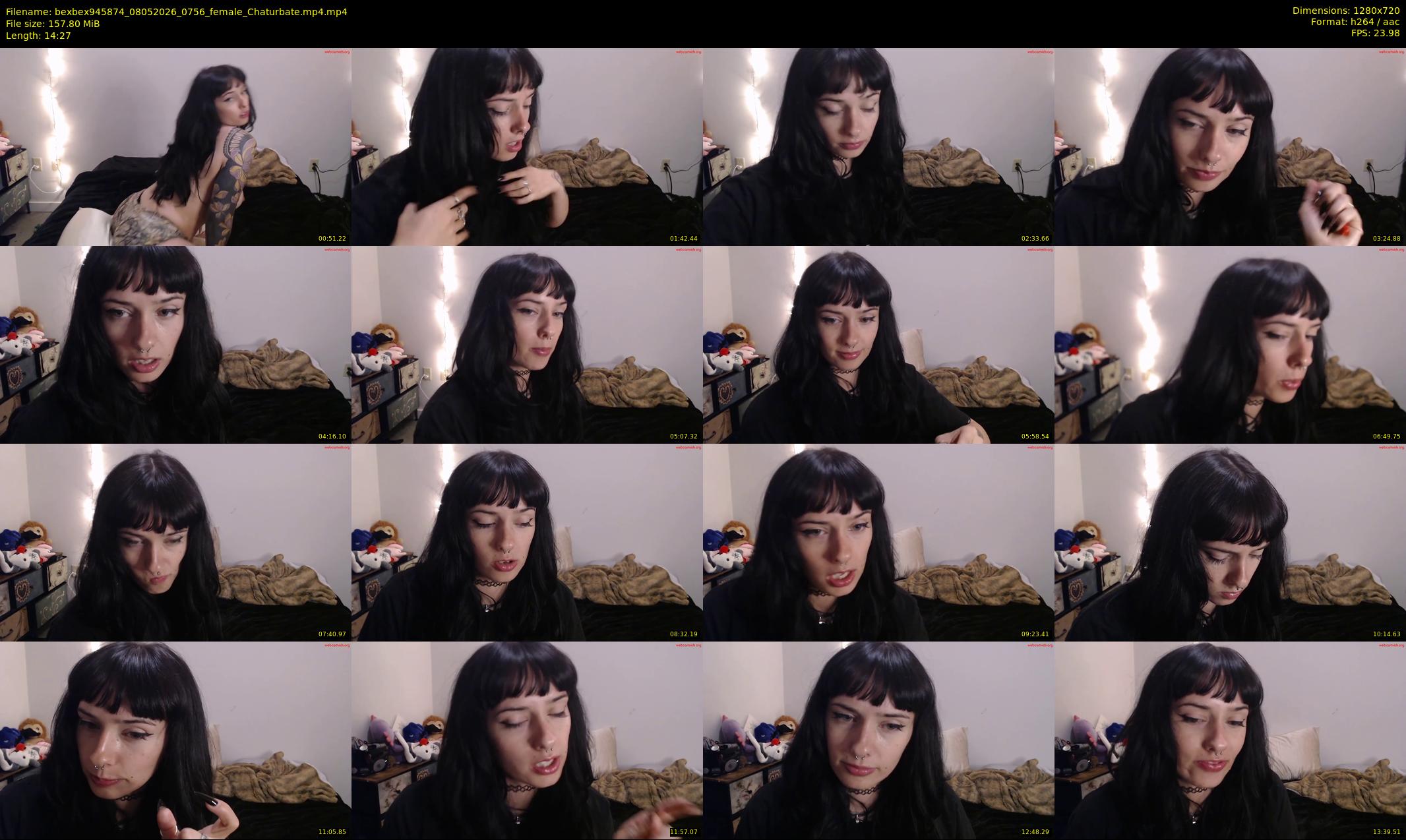 bexbex945874 — 15 minute Chaturbate female cam show recording, 720p, May 8, 2026