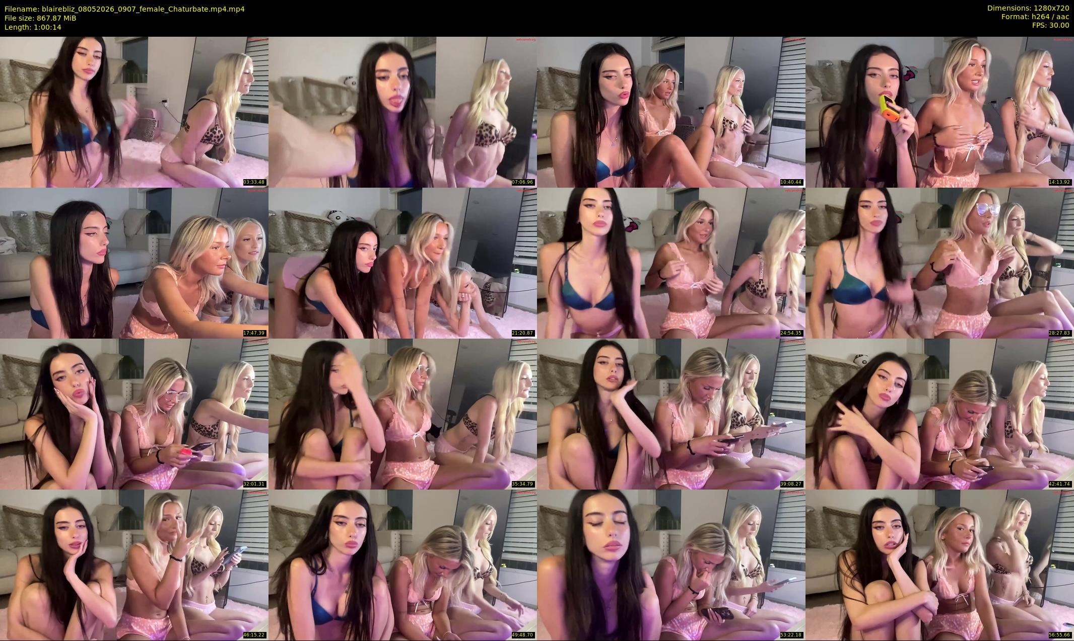 blairebliz — 61 minute Chaturbate female cam show recording, 720p, May 8, 2026