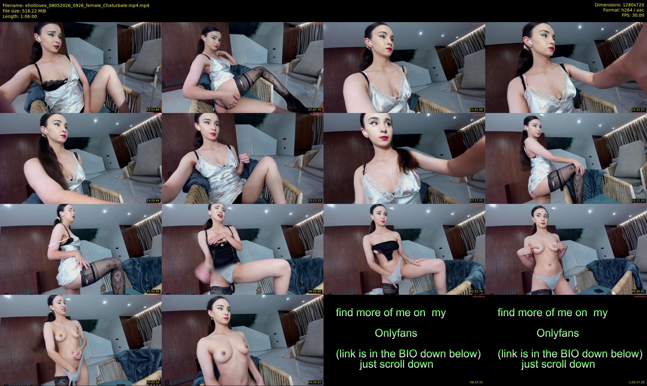 ehotlovea — 66 minute Chaturbate female cam show recording, 720p, May 8, 2026
