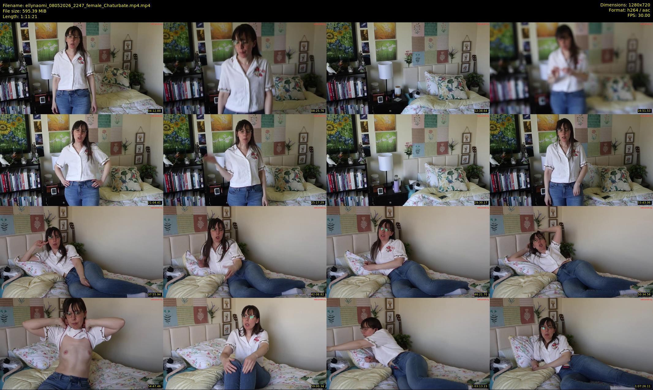 ellynaomi — 72 minute Chaturbate female cam show recording, 720p, May 8, 2026