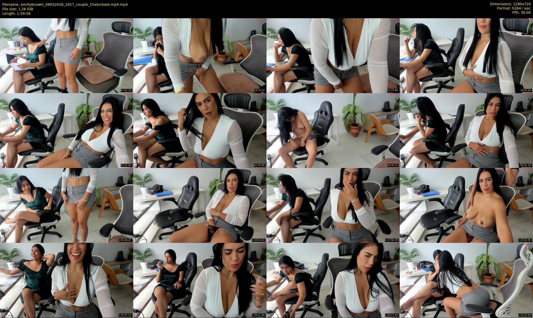 emillybrowm — 120 minute Chaturbate couple cam show recording, 720p, May 8, 2026