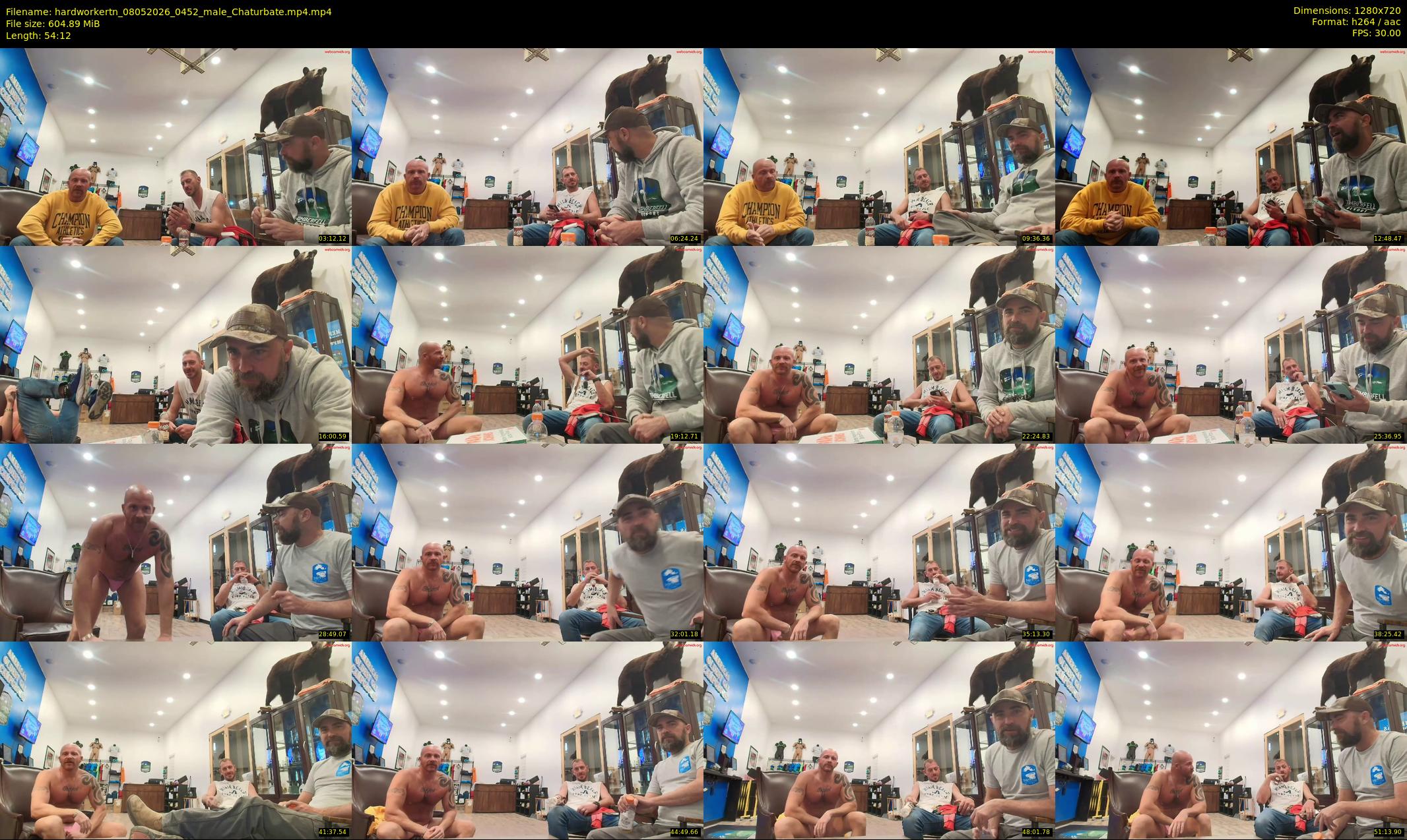 hardworkertn — 55 minute Chaturbate male cam show recording, 720p, May 8, 2026
