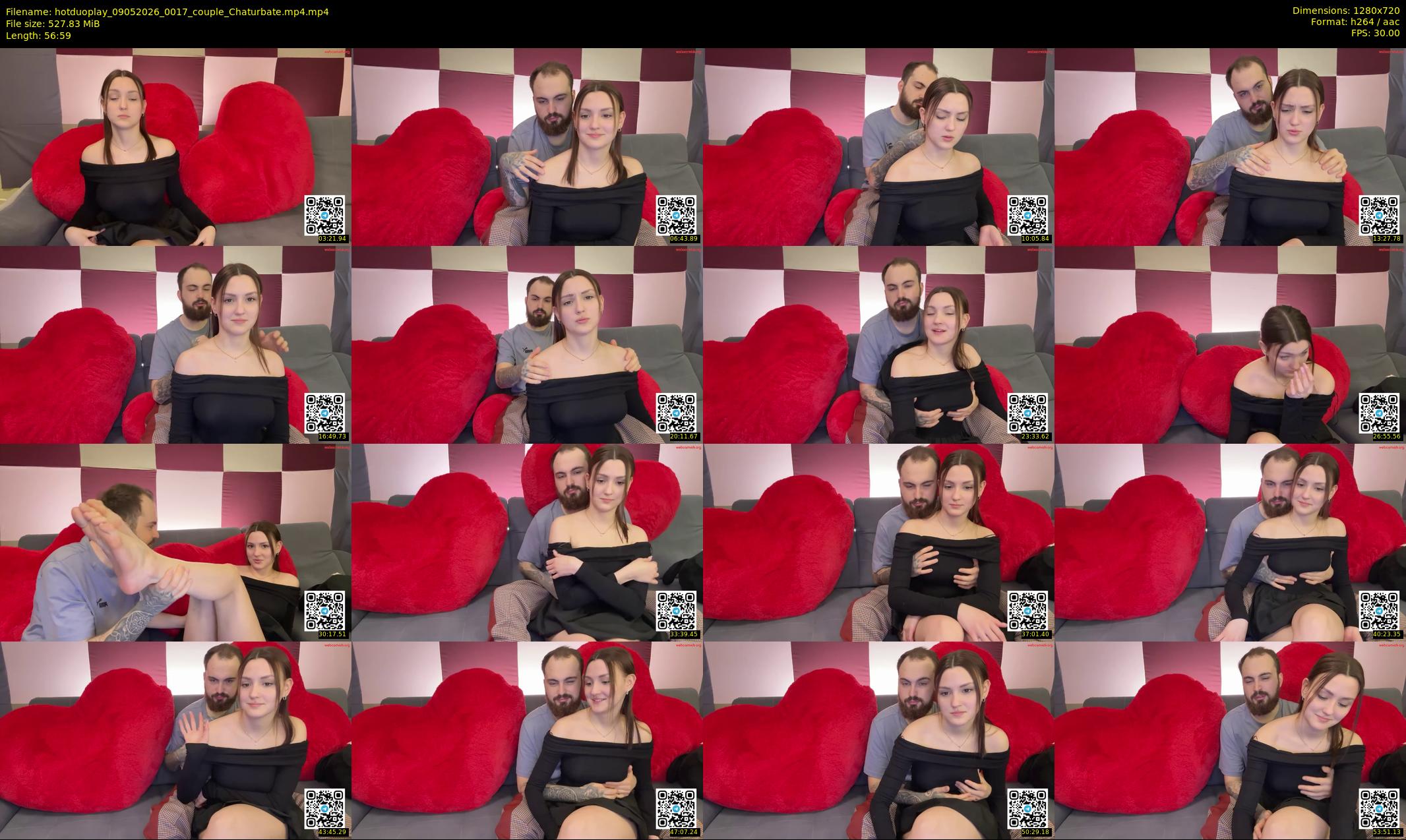 hotduoplay — 57 minute Chaturbate couple cam show recording, 720p, May 9, 2026