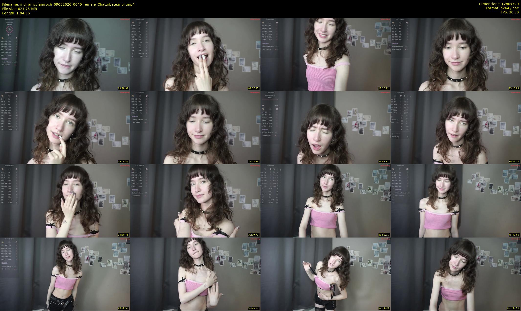 indiramcclamroch — 65 minute Chaturbate female cam show recording, 720p, May 9, 2026