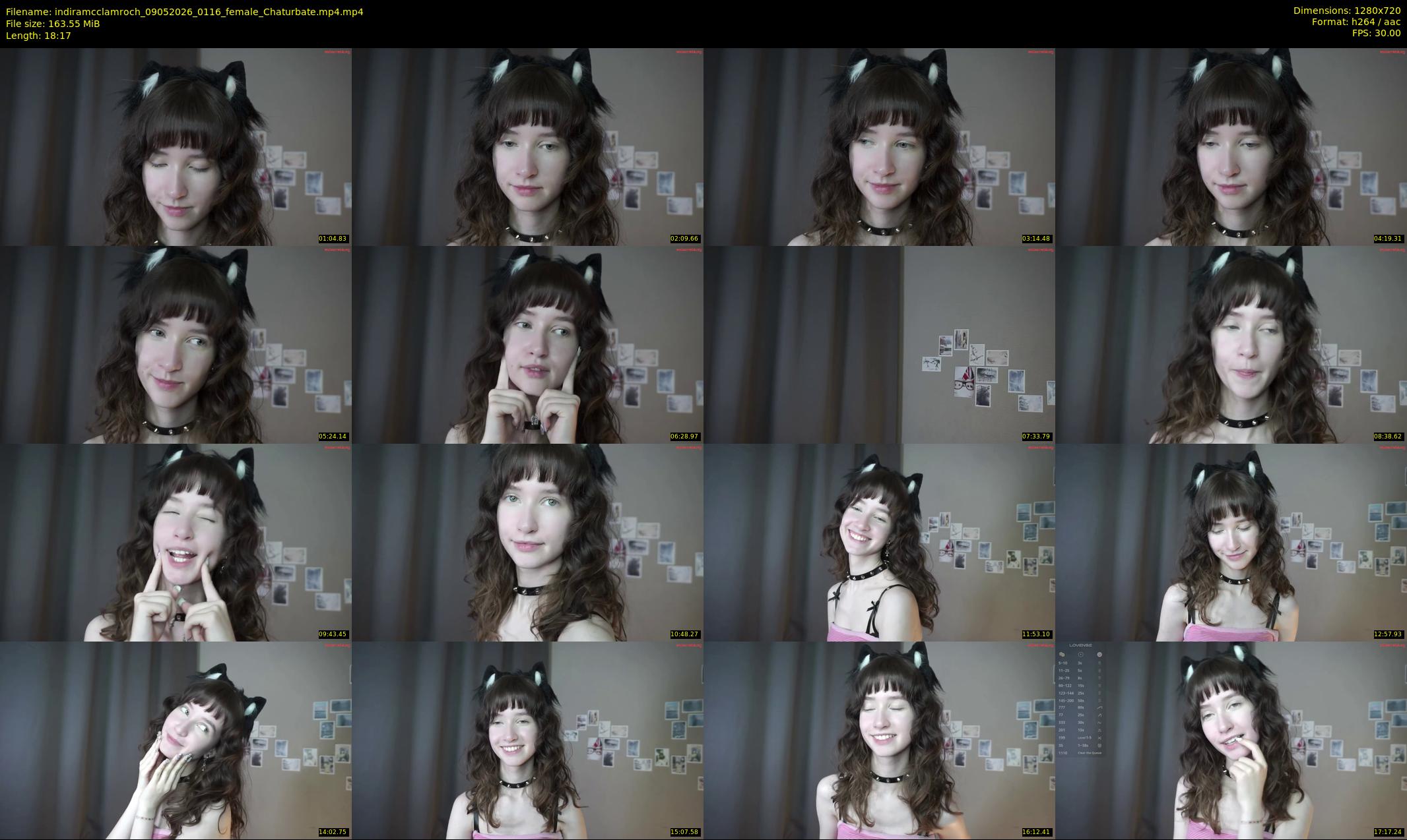 indiramcclamroch — 19 minute Chaturbate female cam show recording, 720p, May 9, 2026