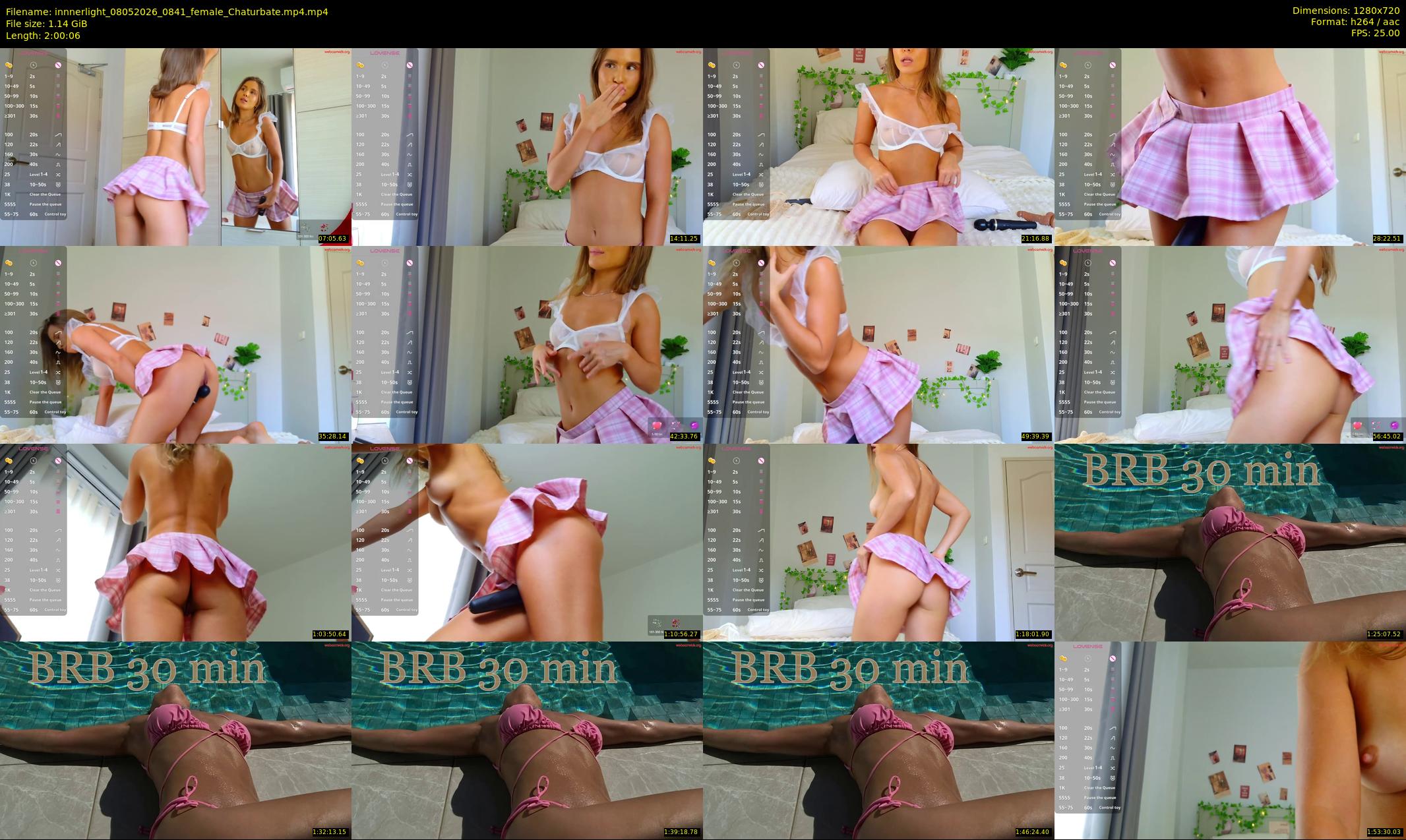 innnerlight — 121 minute Chaturbate female cam show recording, 720p, May 8, 2026